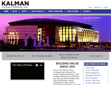 Tablet Screenshot of kalmanfloor.com